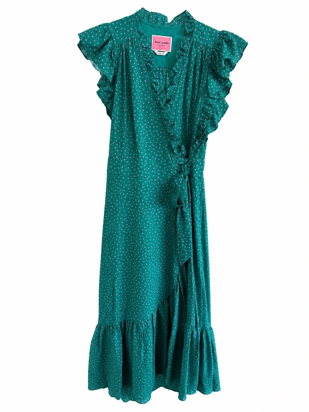 🌺 Kate Spade New York Poolside Dot Wrap Dress